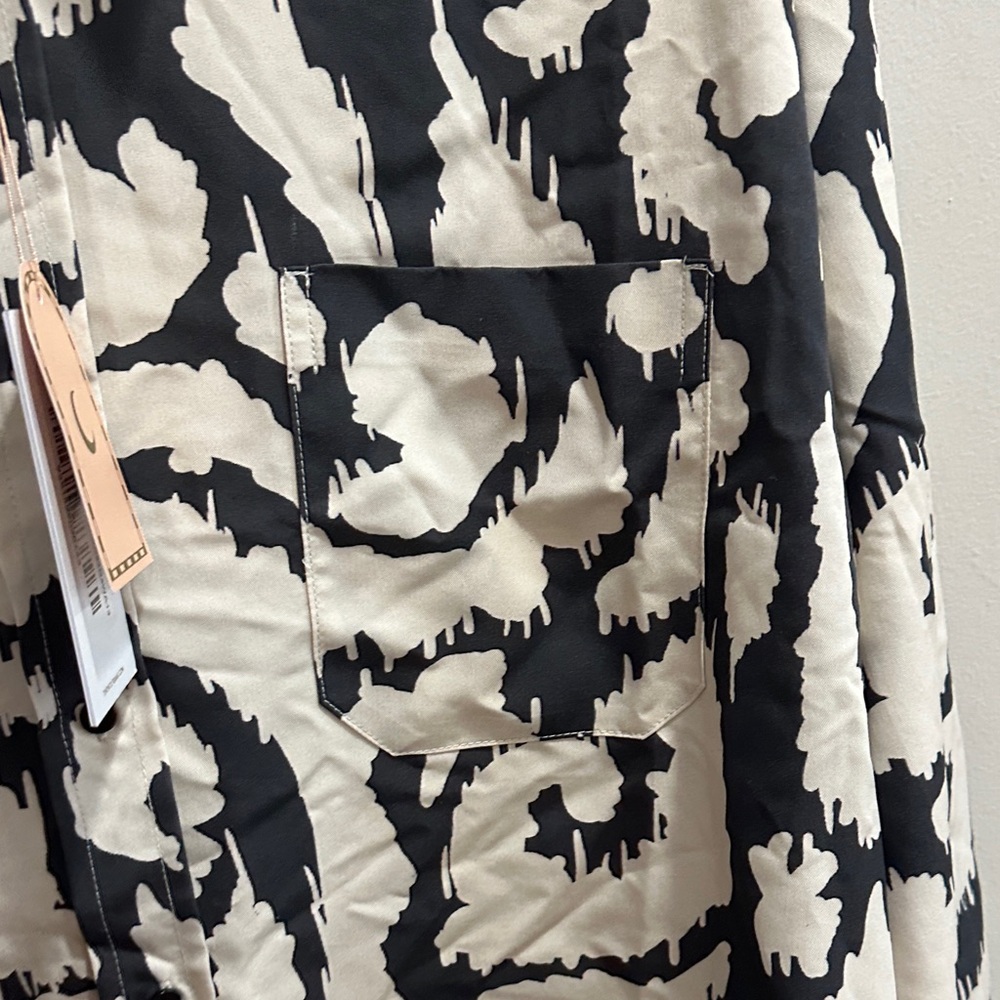 The wolf Gang Black and White Women's Button Down Shirt - Picture 6 of 12